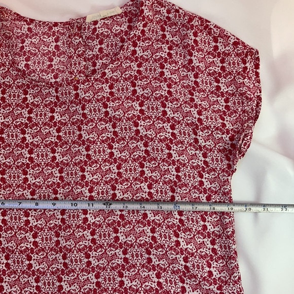 Wishful Park Red and White Flowy Top | Size Small - Picture 4 of 6